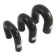 COUDES SILICONES 180° NOIR